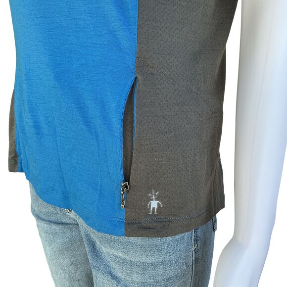 SmartWool Womens Merino Base Layer Cottonwood Jersey Size M Running Cycling FLAW - Picture 3 of 10